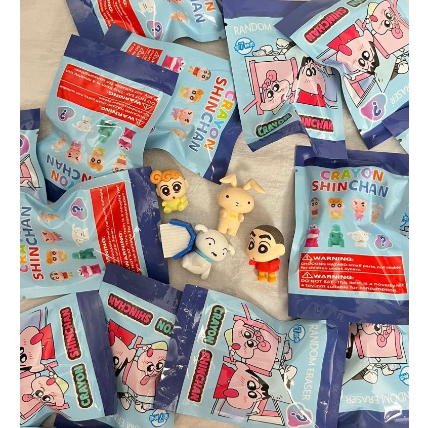 Jual Mystery Bag Eraser Shinchan Cute Pencil Eraser Blind Box Shinchan ...