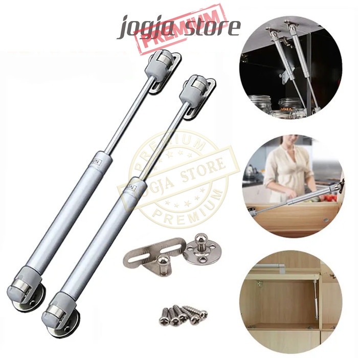 Jual Engsel Hidrolik 100N Lid Stay 100 N Pneumatic Kabinet Buka-Tutup ...