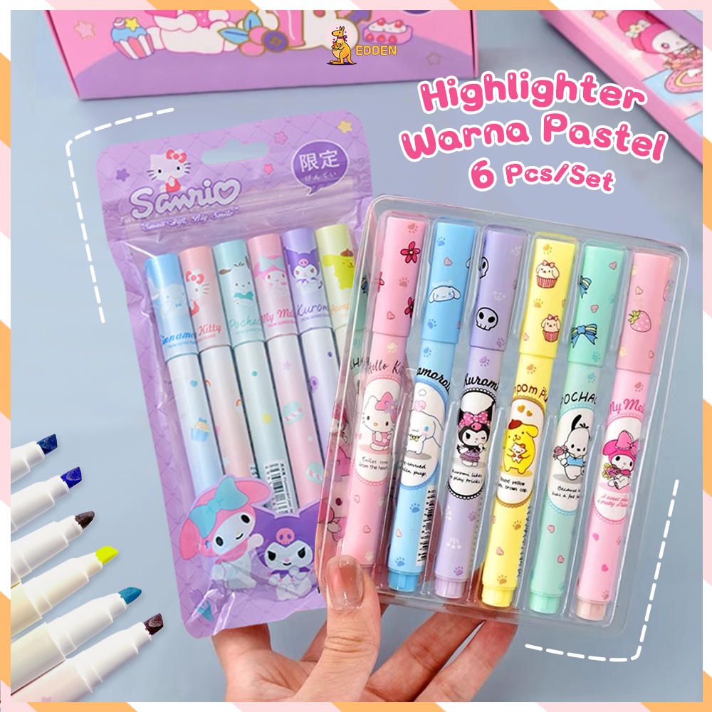 Jual Edden Set highlighter sanrio Stabillo 0,5mm Highliter stabilo ...