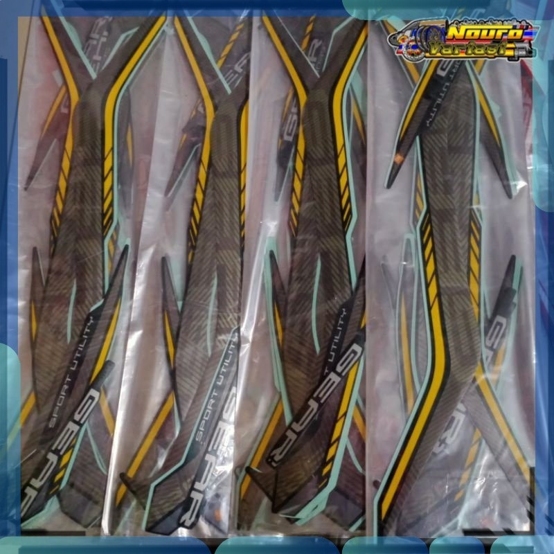 Jual Stiker Striping stiker yamaha Gear 125 2021 hijau botol standar ...