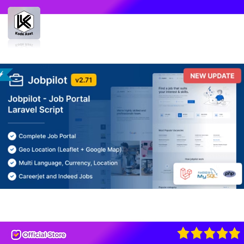 Jual SOURCE CODE APLIKASI JOBPILOT - JOB PORTAL LARAVEL SCRIPT BY ...