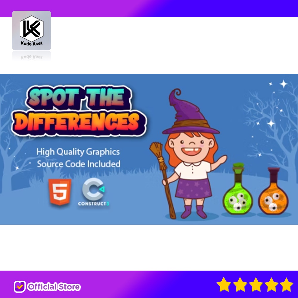 Jual SOURCE CODE APLIKASI SPOT THE DIFFERENCES FOR KIDS BY KODEASET ...