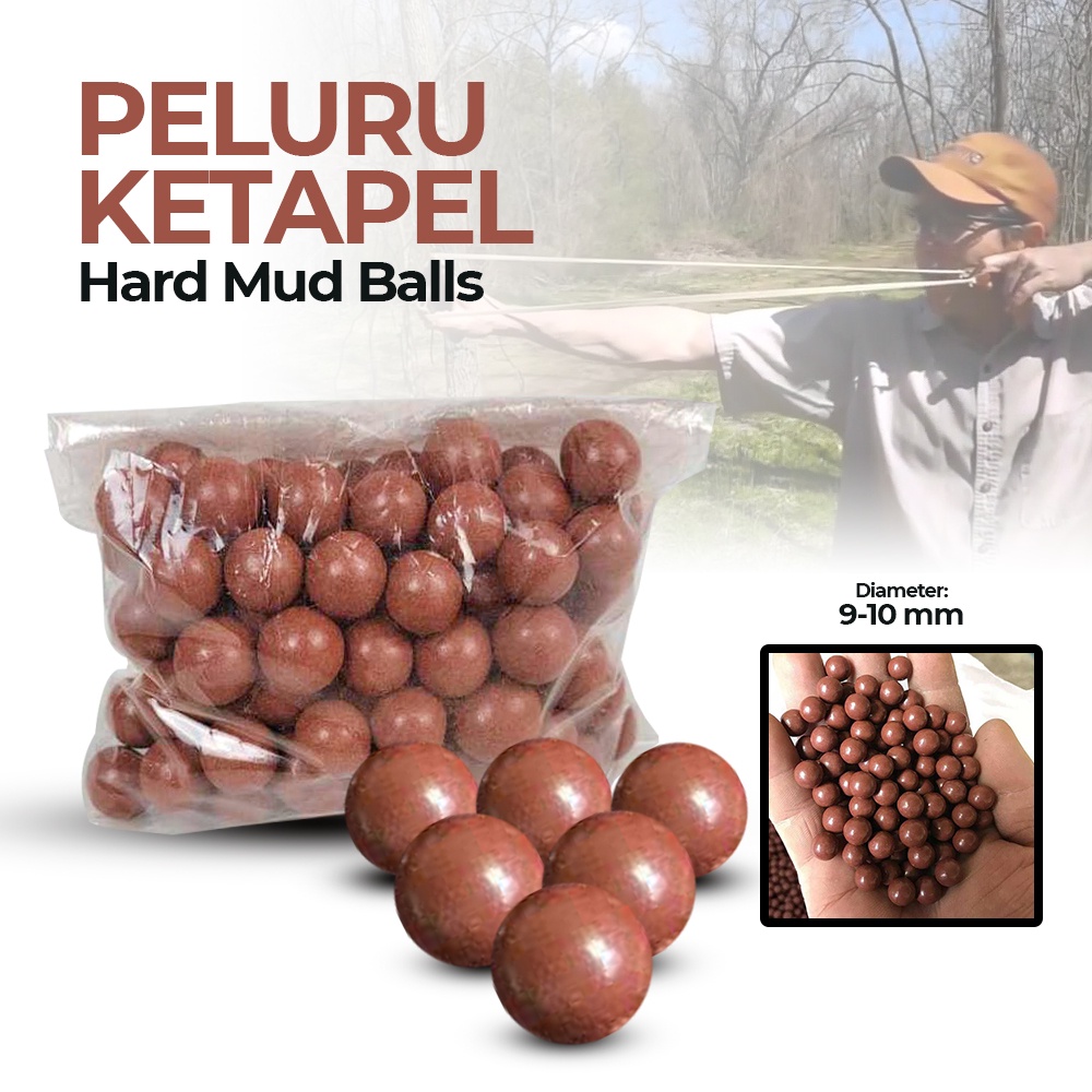 Jual Peluru Bentuk Lumpur Padat/ Peluru Ketapel Slingshot Ammo Hard Mud ...