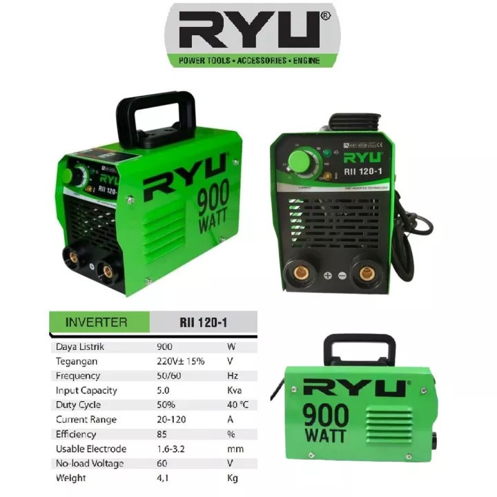 Jual Asli Ryu Mesin Las Listrik Watt Inverter Welding Travo Igbt Rii Shopee Indonesia