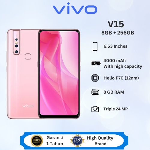 VIVO V15 RAM 8GB+256GB Android Handphone Pop-Up Camera 32MP AI Triple  Camera HP Murah Cuci Gudang