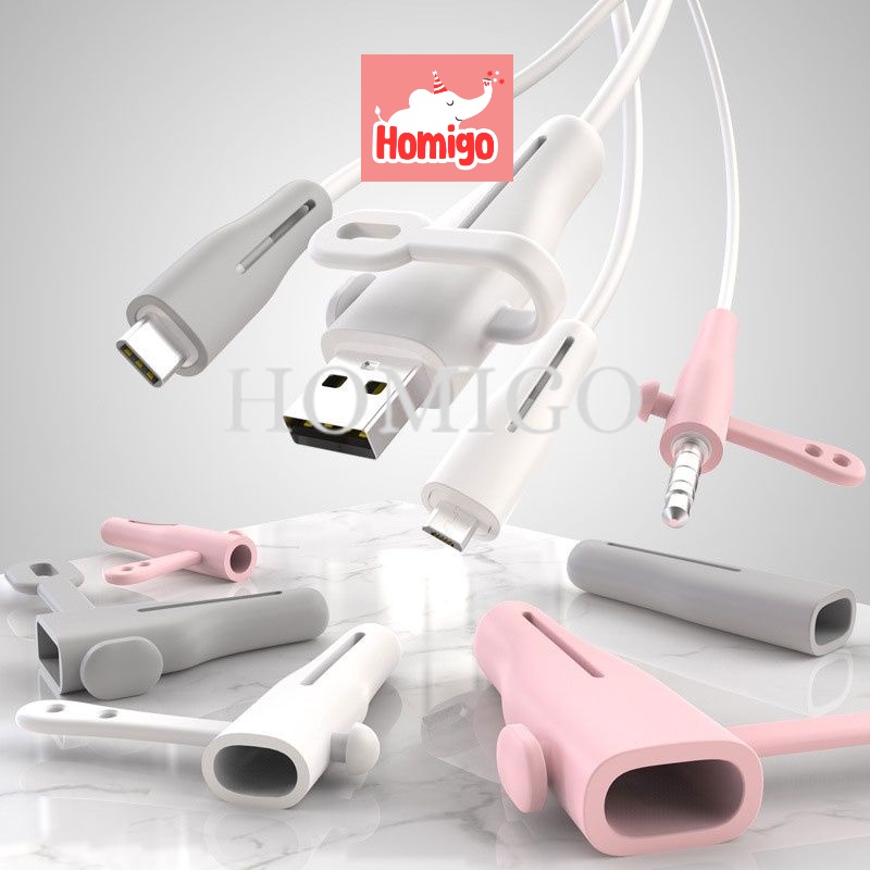 Jual Homigo Silikon Pelindung Ujung Kabel / Cable Charger / Pelindung ...