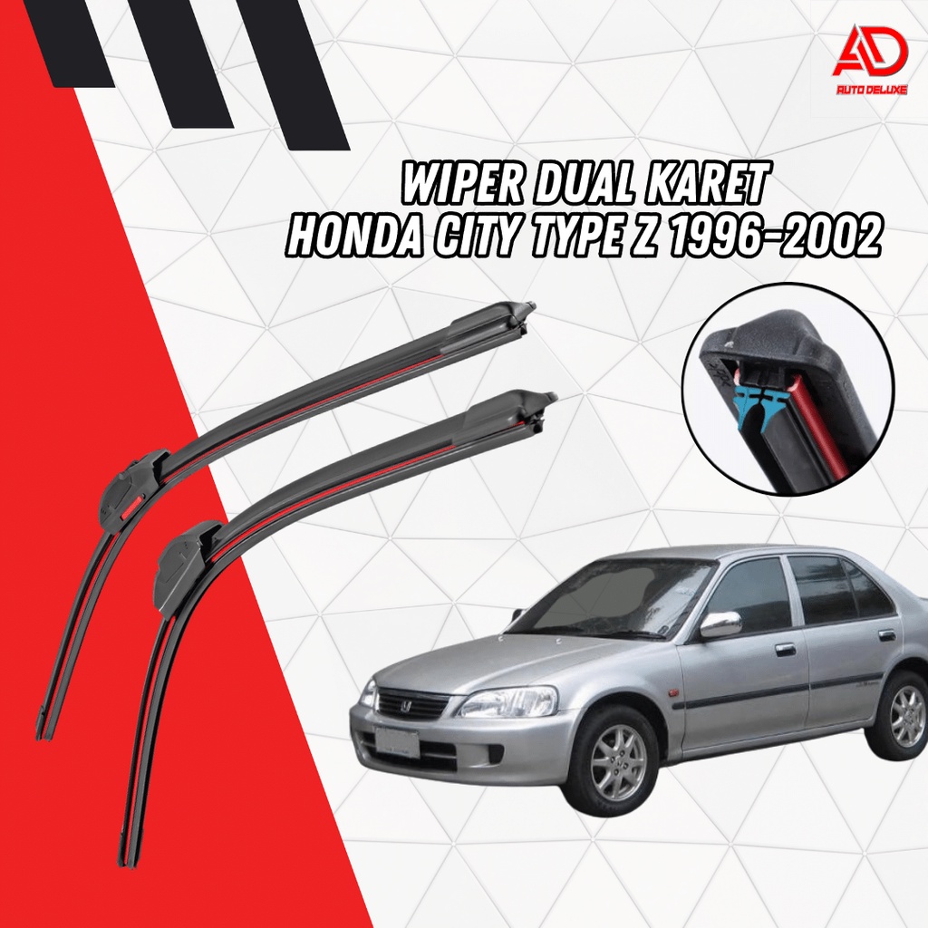 Jual Wiper Dual Karet Double Karet Honda City Type Z 1996 2002 Model
