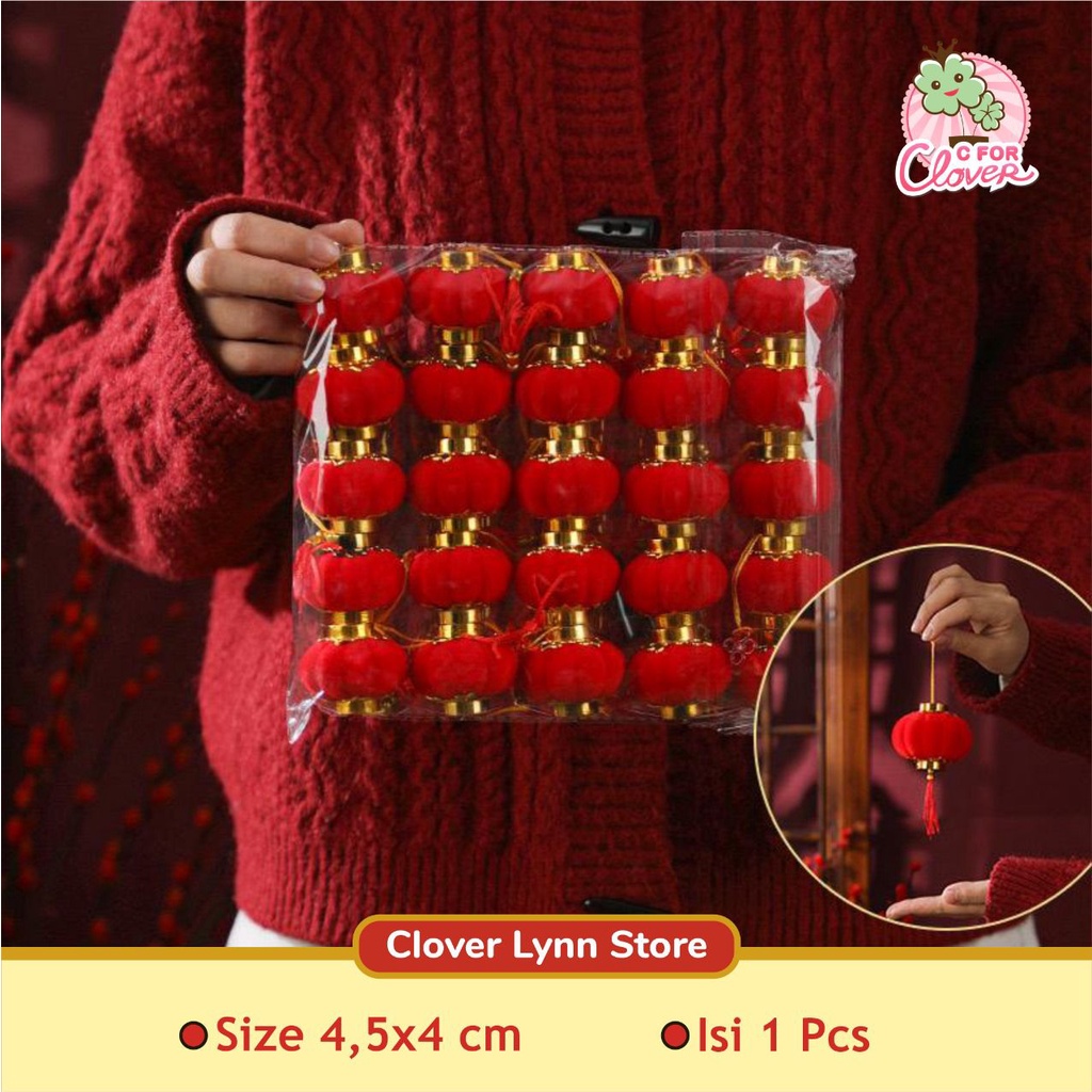 Jual HIASAN IMLEK GANTUNGAN POHON lampion sinchia angpao tahun baru