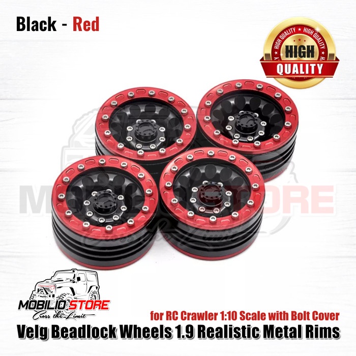 Jual [COD]- Velg Beadlock Wheels 1.9 Realistic Metal Rims RC Crawler ...