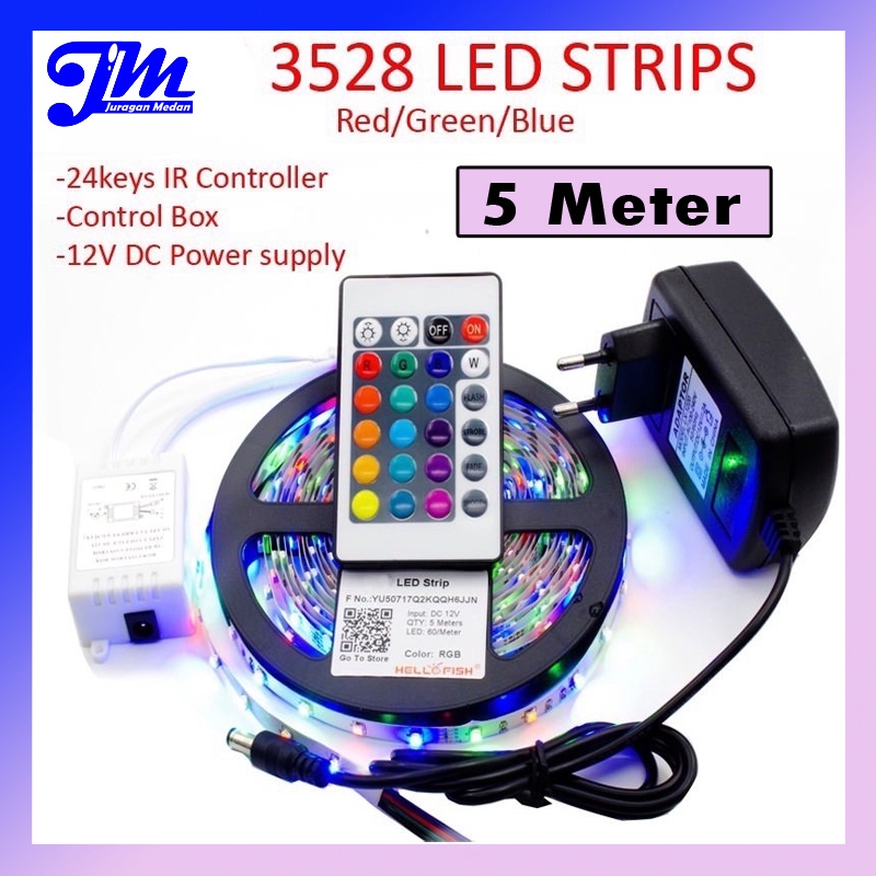 Jual 5 Meter Lampu Led STRIP Lampu Hias Kamar 3528 SMD 2835 IP44 IP 44 ...