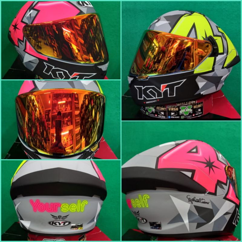 Jual Kyt Helm Nfr Espargaro Original Kyt Matt Grey Paket Paket Ganteng Shopee Indonesia