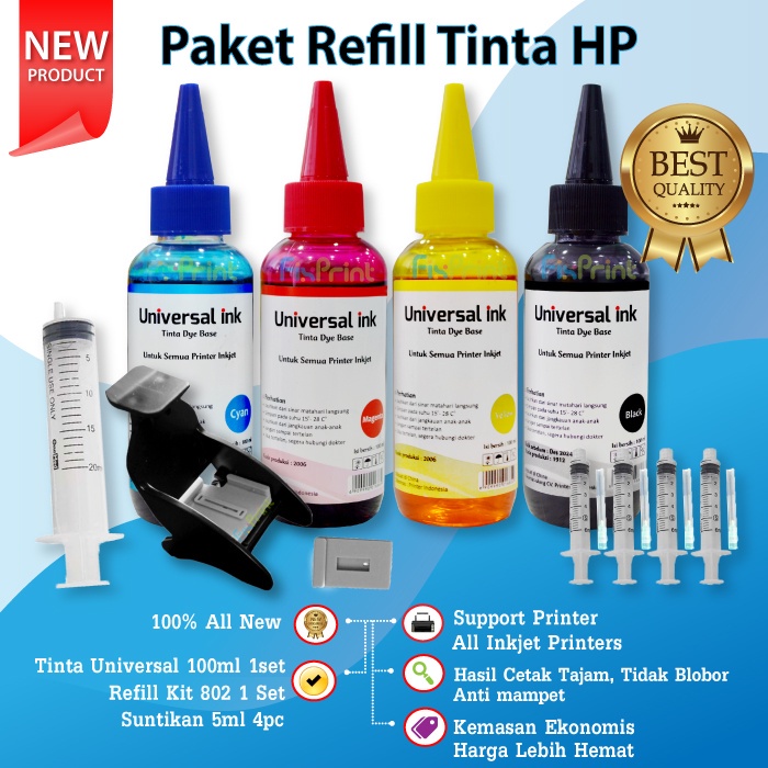 Jual Paket Refill Tinta Printer HP 2135 2335 2336 2337 2775 2776 1515