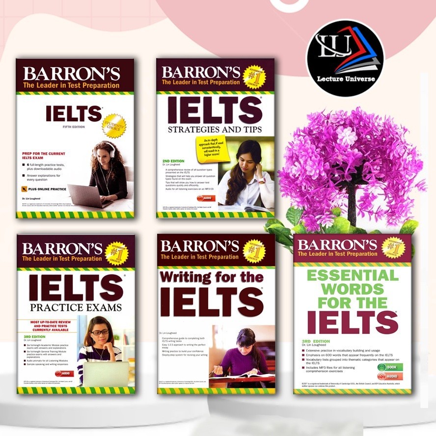 Jual Buku - Buku Cetak Paket 5 Barron's IELTS 5Th Edition (Barron's ...