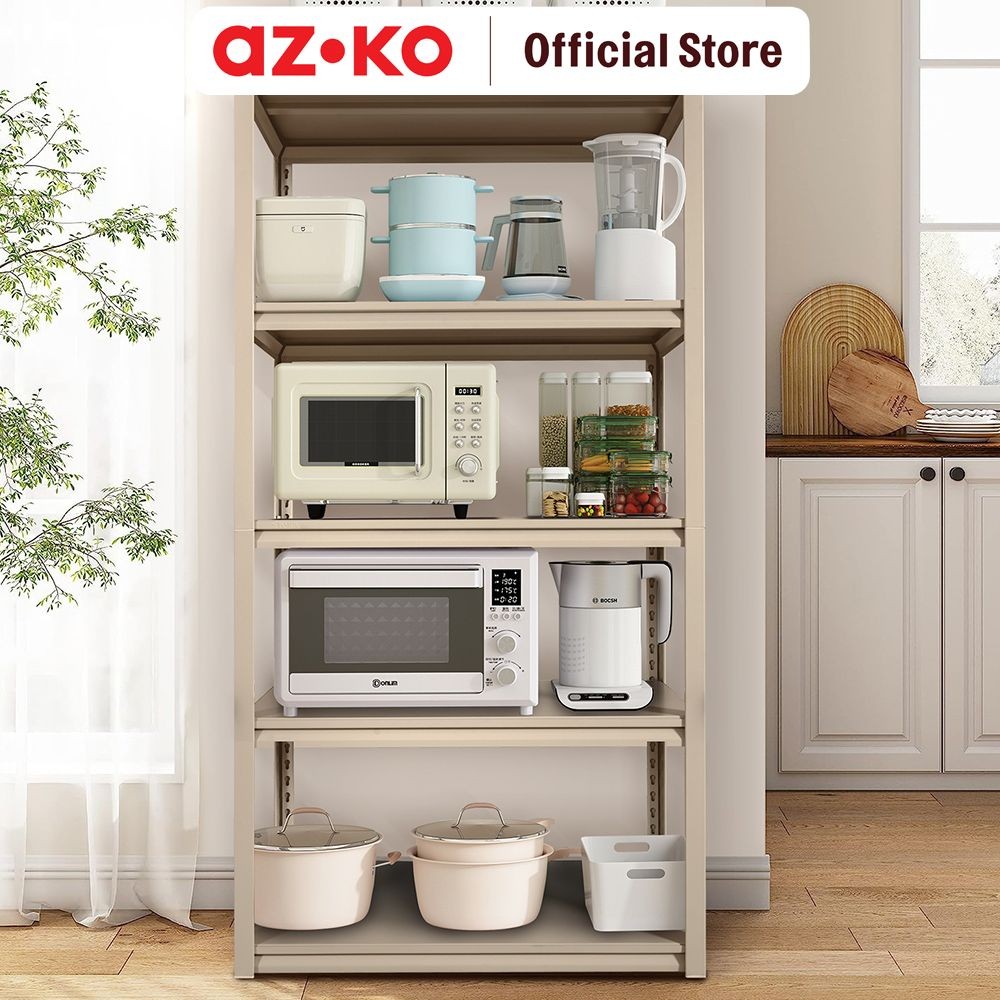 Jual AZKO Masterspace Urban Rak Besi 5 Tingkat 90x45x183 cm - Krem ...