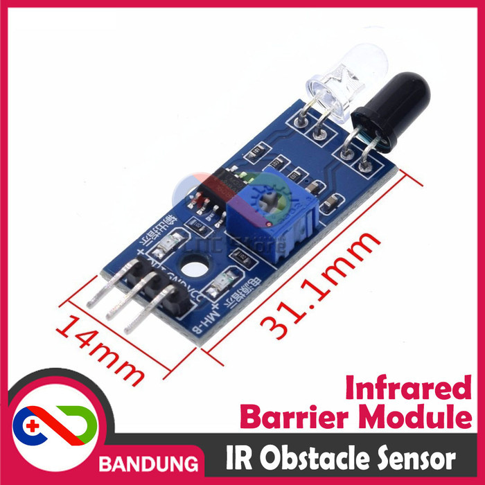 Jual INFRARED BARRIER OBSTACLE SENSOR HALANGAN RINTANGAN MODULE-A ...