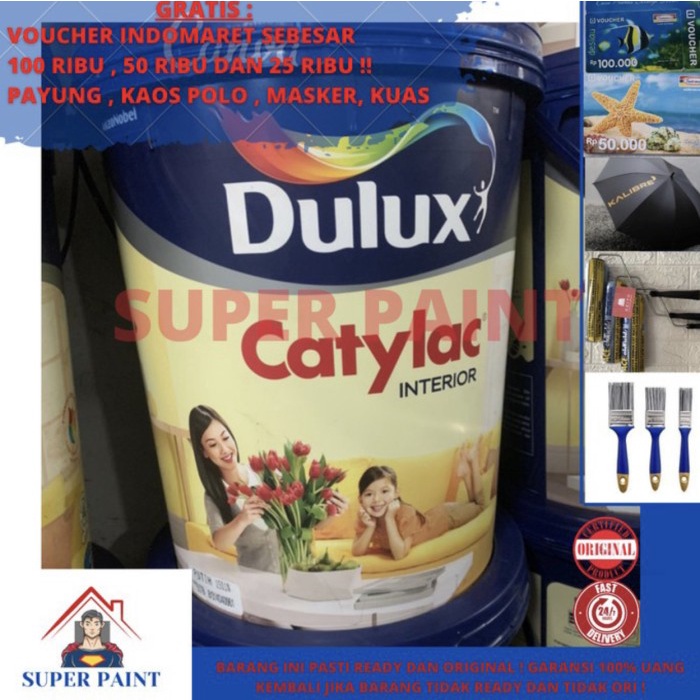 Jual Cat Tembok Cat Plafon Dulux Catylac Warna Putih 1501 25kg Pail Shopee Indonesia 9154