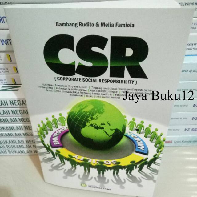 Jual Buku CSR Corporate Social Responsibility By Bambang Rudito ...