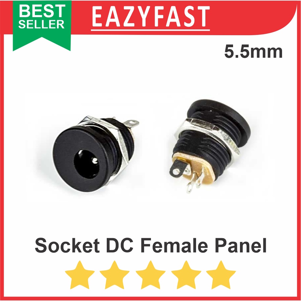 Jual Socket DC Female Panel Mount Case Power Plug In Jack Betina ...