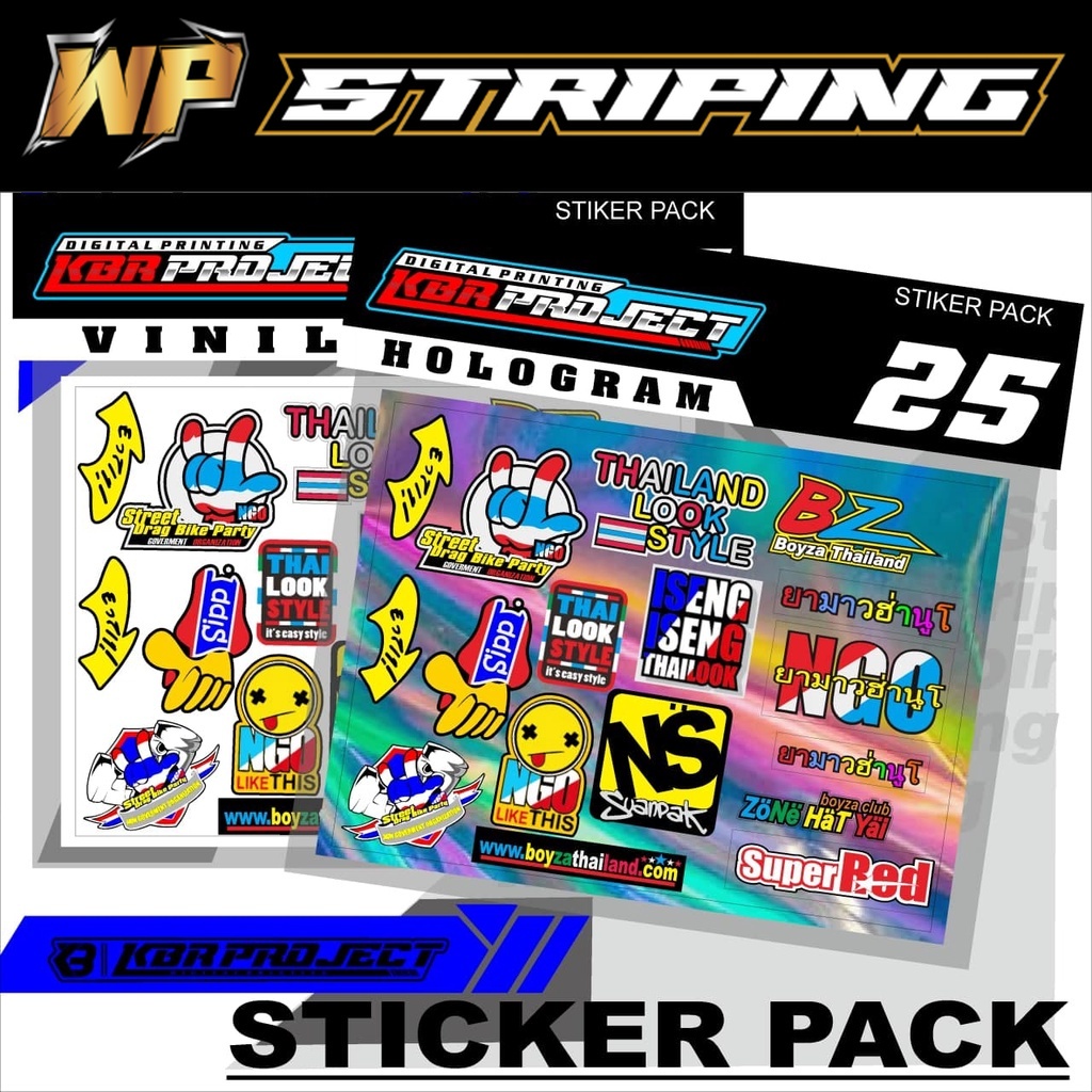 Jual Stiker RACING MOTOR THAILOCK Sticker Pack - Sticker Pack Variasi ...