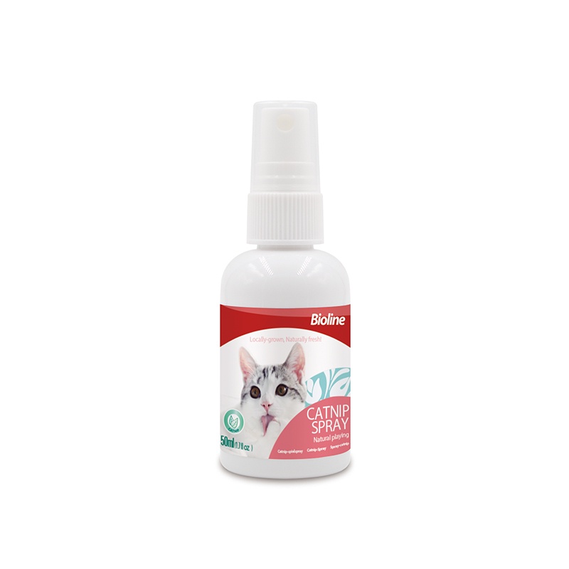 Jual Bioline Cat Happy Water Catnip Spray anti stress cat