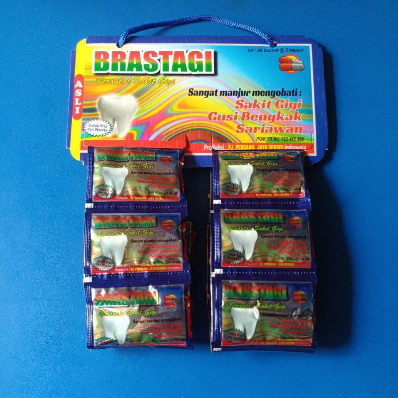 Jual Obat Sakit Gigi BRASTAGI 1 hanger 2 renceng isi 20 sachet Obat ...