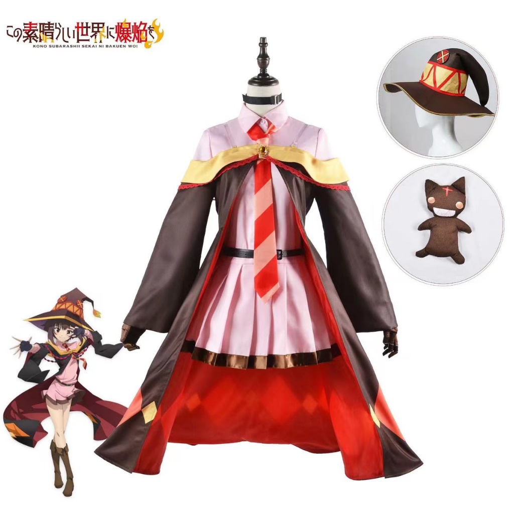 Jual Halloween Konosuba Megumin Cloak Dress Uniform Full Set Outfit Gods Blessing On This 3533