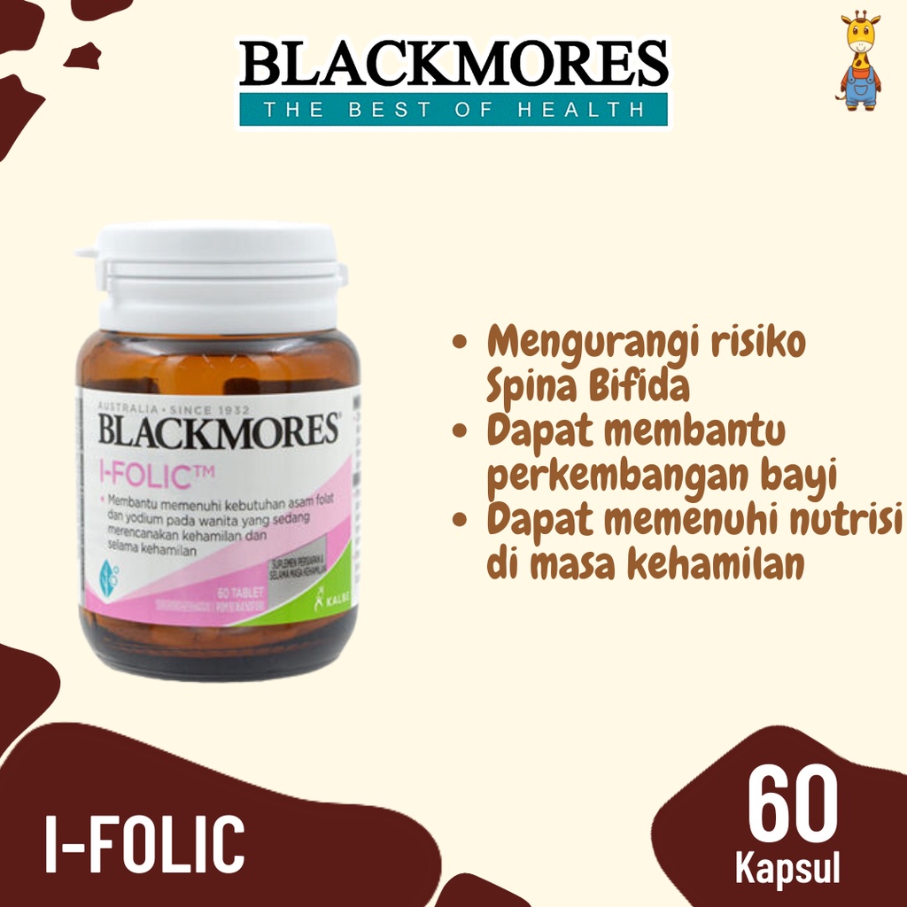 Jual Blackmores I Folic Isi 60 Tablet - Suplemen Yodium & Asam Folat ...