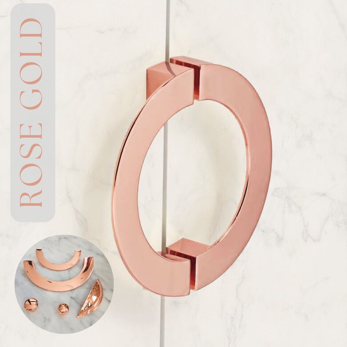 Jual Rose Gold Handle Bentuk Sabit Setengah Lingkar Tarikan Emas Pink ...