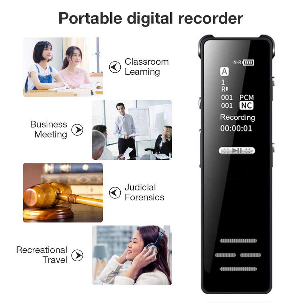 Jual Alat Perekam Suara Portabel Voice Recorder Noise Reduction 1536K ...