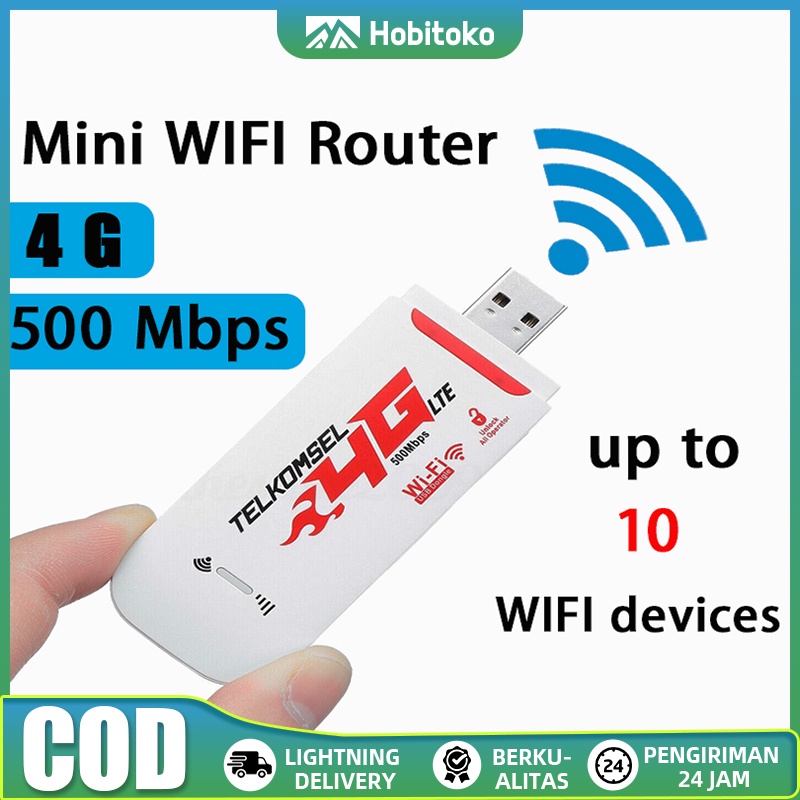 Jual 【ready Stock]】modem Wifi Usb 4g Lte All Operator Lte Modem Usb 500mbps Modem Mifi Pc Laptop