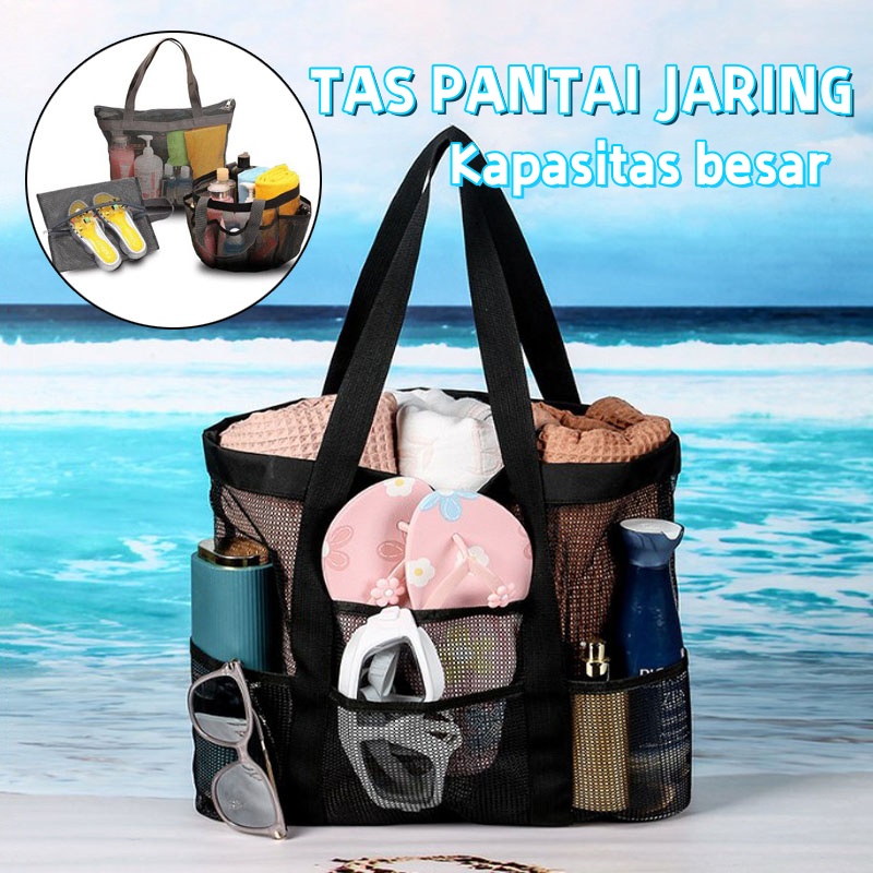 Jual Tas Pantai Kapasitas Besar Tas Mest Bernapas Beberapa Kantong Mest Tas Penyimpanan Untuk