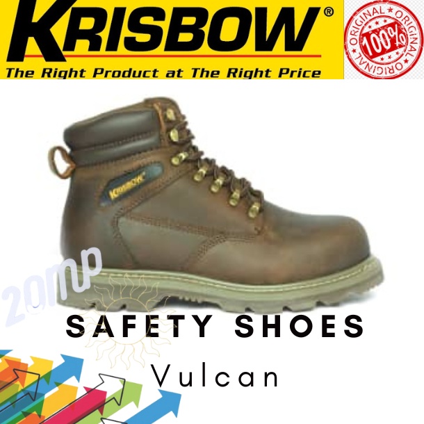 Jual SAFETY SHOES VULCAN 6INCH Sepatu Pengaman Original Krisbow