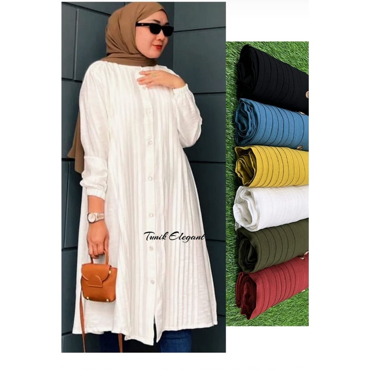 Jual Terlaris Tunik Elegan By Winody Tunik Bahan Polo Linen Import