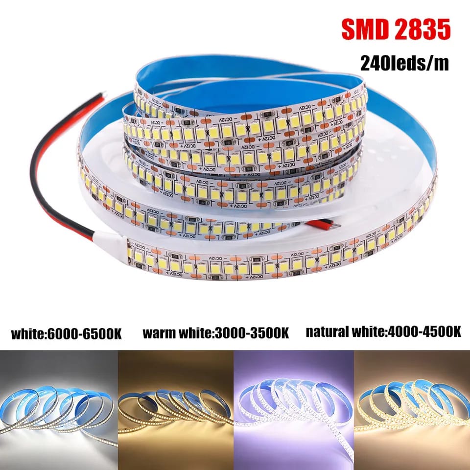 Jual LAMPU LED STRIP 12V / STRIP 2835 SMD 60 LED 120 LED 240 LED DC 12 ...