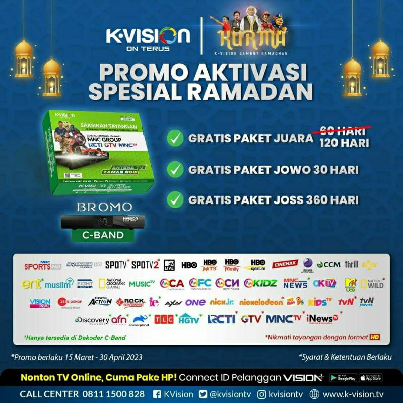 Jual PAKET RECEIVER KVISION BROMO C2000 (5 BUAH) Shopee Indonesia