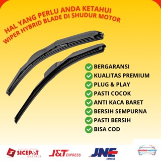 Jual Wiper Hybrid Blade Suzuki Jimny Katana Model Hybrid Set Kiri Dan Kanan Tanpa Rangka Besi