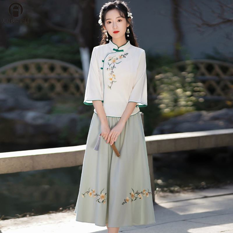 Jual Student Dress Improvement Small Dress New Chinese Qipao Republic ...