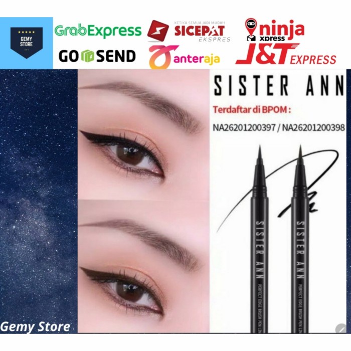 Jual Sister Ann Eyeliner Cokelat Shopee Indonesia