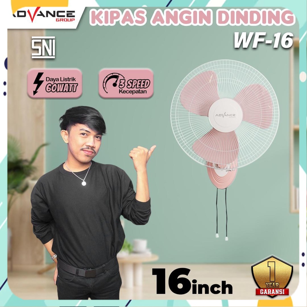  Jual Kipas Angin Dinding Advance WF16 Wall Fan Garansi Resmi Dengan 2 Bildidee 