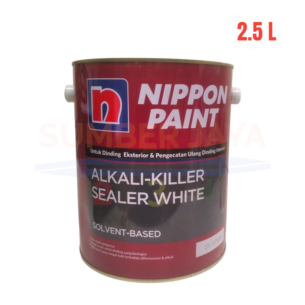 Jual Nippon Alkali Killer Sealer White 25 L Cat Dasar Tembok Anti Jamur Shopee Indonesia 4047