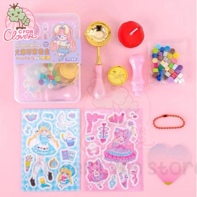 Jual WAX STAMP TOOLS PLUS STICKERS stempel lilin viral ancient estetik ...