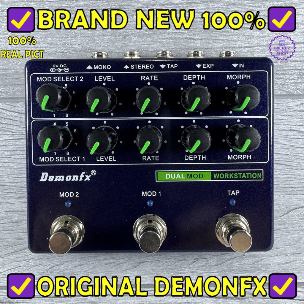 Jual Efek Gitar DemonFX DUAL MOD WORKSTATION Multi Effect Harmonic