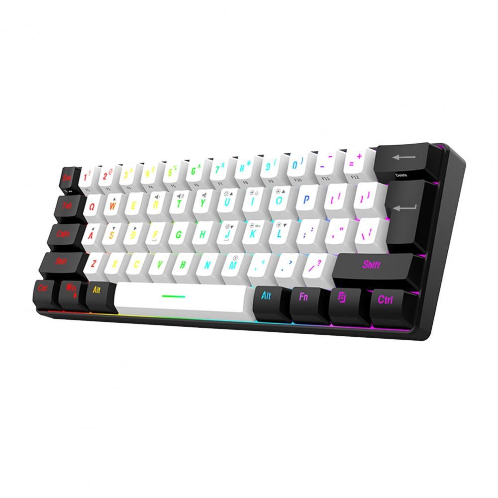 Jual Pc Keyboard Compact 61-key Wired Mechanical Gaming Keyboard with ...