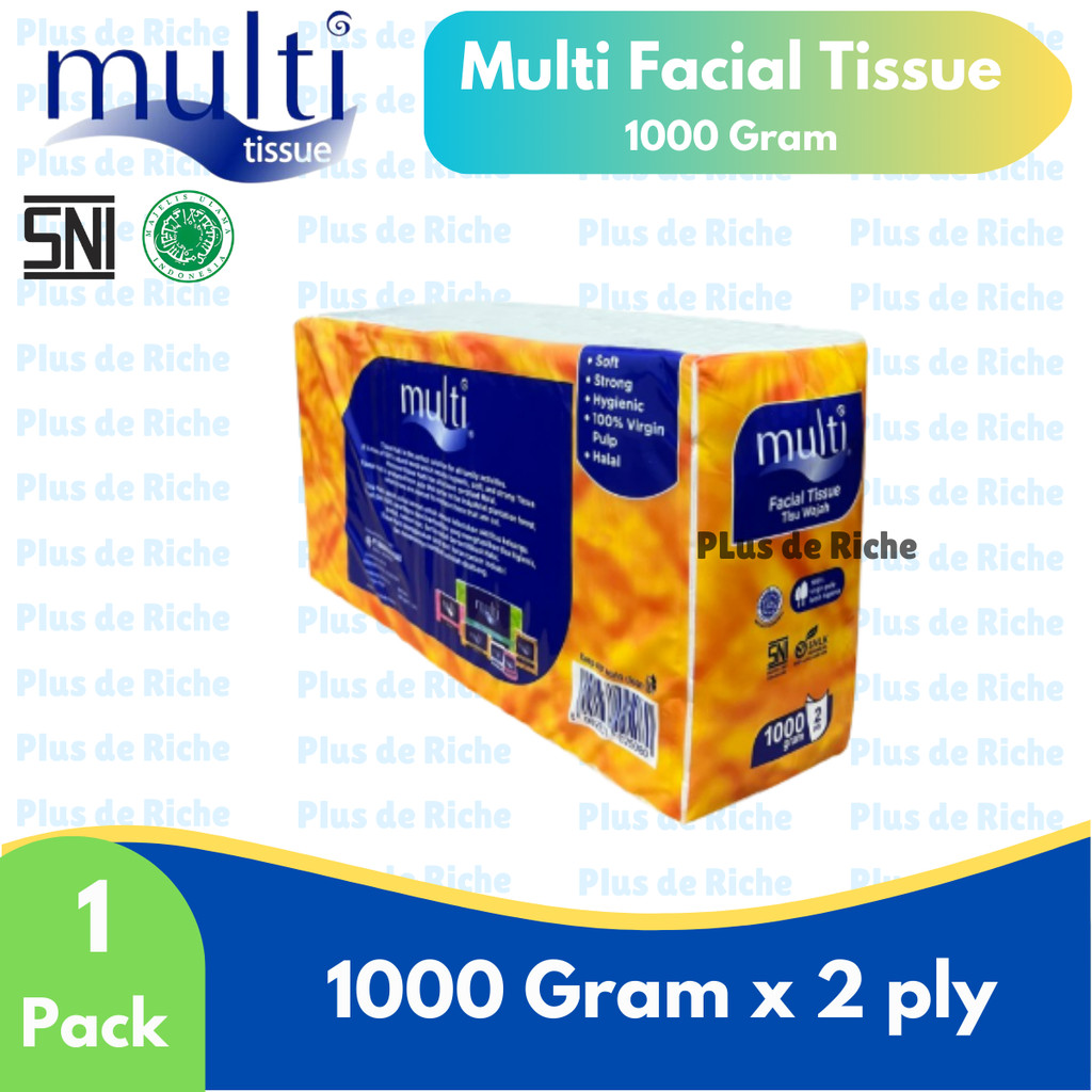 Jual Multi 1000 Gram - Multi Facial Tissue JUMBO Size 1000 Gram - 2 PLY ...
