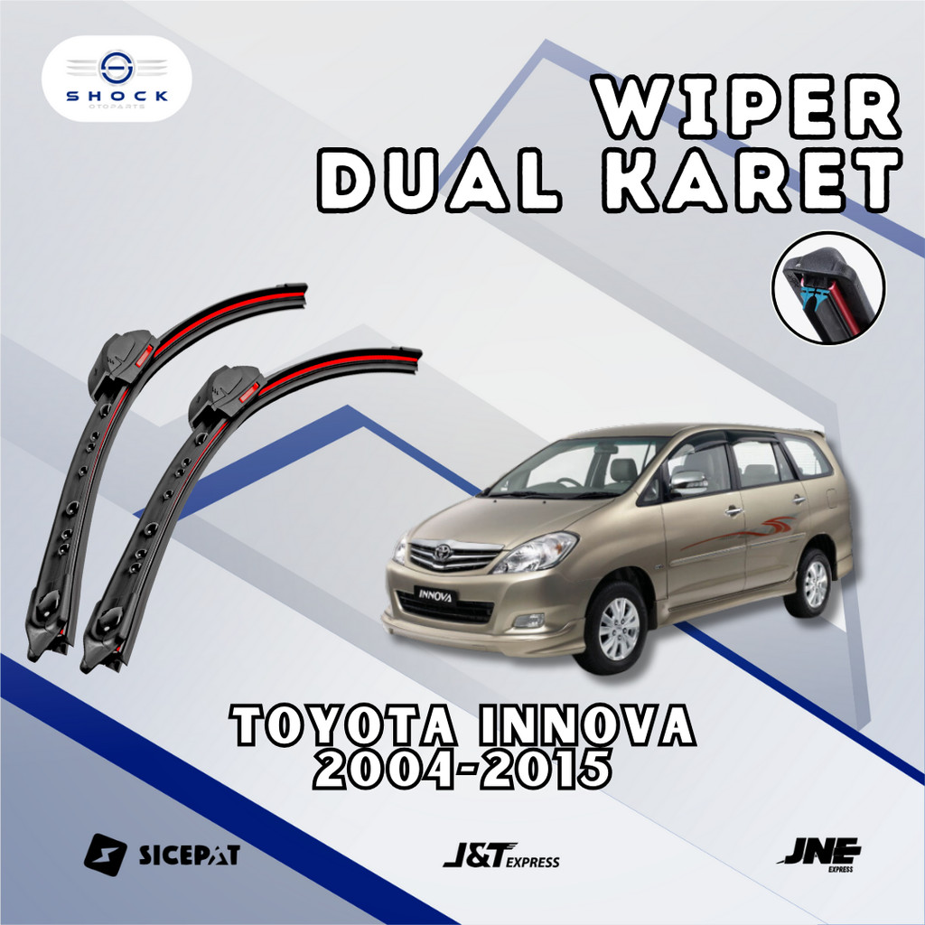 Jual Wiper Dual Blade Mobil Toyota Kijang Innova Lama 2004 - 2015 Model ...