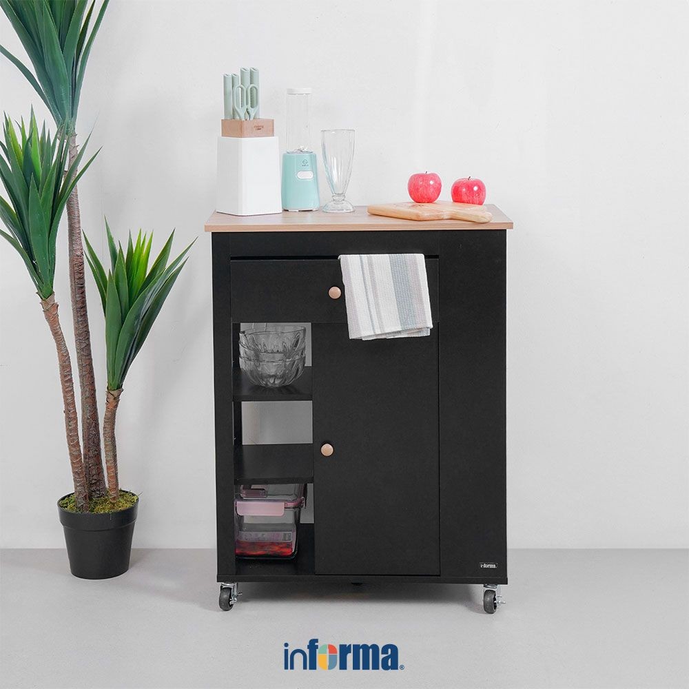 Jual Informa Galvin Rak Troli Dapur 4 Tingkat - Hitam Tempat ...