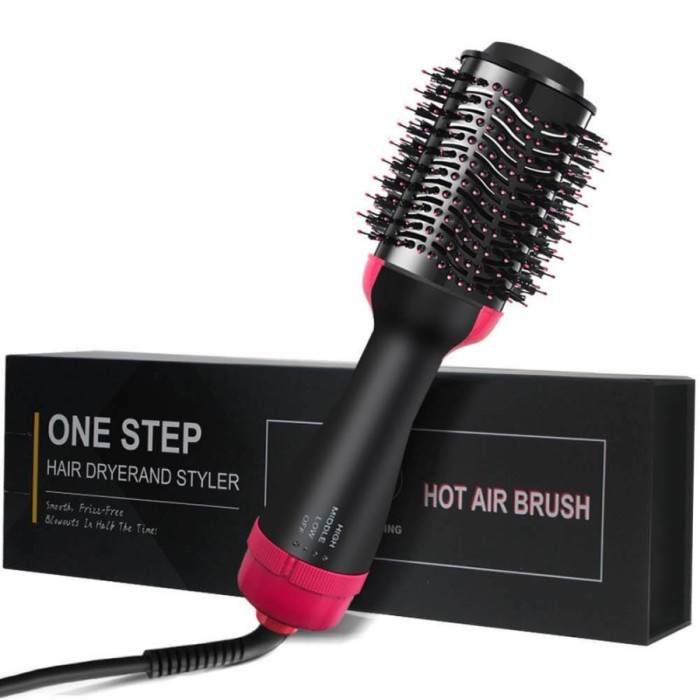 Jual Catokan One Step Catok Sisir Straightening + Hair Dryer Brush ...