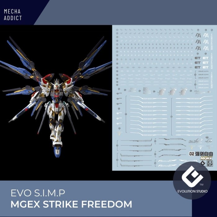 Jual Water Slide Decal MGEX Gundam STRIKE FREEDOM by EVO SIMP ...