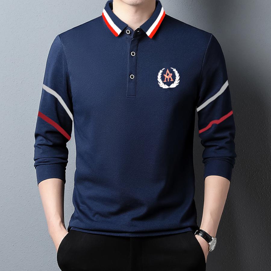 Jual POLO SHIRT KERAH WARNA KANCING KATUN TEBAL WARNA NAVY POLOS TRIP ...