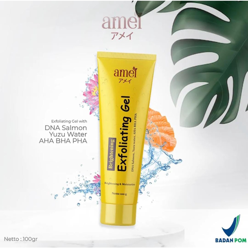 Jual Amei Exfoliating Gel Dna Salmon Mengangkat Sel Kulit Mati Pria Wanita Penghilang Daki